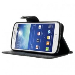 Θηκες κινητου - Θήκη Samsung Galaxy Grand 2 Leather Wallet Black Galaxy Grand /Grand Neo / Plus /Grand 2 Τεχνολογια - Πληροφορική e-rainbow.gr