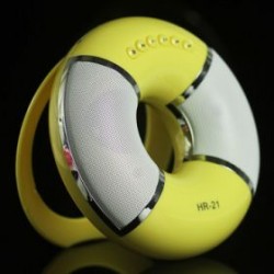 OEM -  Mini Speaker With Flashing USB/TF HR-21 Yellow SPEAKERS / Bluetooth Τεχνολογια - Πληροφορική e-rainbow.gr