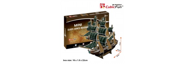 CubicFun PUZZLE 3D Queen Anne's Revenge Mini (S3031) Πλοία Τεχνολογια - Πληροφορική e-rainbow.gr