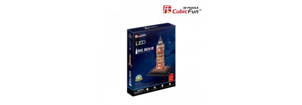 3D PUZZLE CubicFun - BIG BEN (UK) (LED) - (L501h) MONUMENTS - RESORTS Τεχνολογια - Πληροφορική e-rainbow.gr