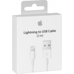 Apple USB to Lightning Cable White 2m (MD819) ΤΡΟΦΟΔΟΣΙΑ Τεχνολογια - Πληροφορική e-rainbow.gr