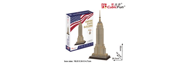 CubicFun PUZZLE 3D- Empire State Building (USA) - C246h (54pc) MONUMENTS - RESORTS Τεχνολογια - Πληροφορική e-rainbow.gr