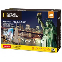 CubicFun PUZZLE 3D - National Geographic  Empire State Building - DS0977h (66pc) MONUMENTS - RESORTS Τεχνολογια - Πληροφορική e-rainbow.gr