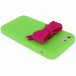 OEM - Case Silicone 3D Bow for iphone 5 - Green 5/5S Τεχνολογια - Πληροφορική e-rainbow.gr