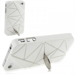 Θηκες κινητου - OEM - Θήκη Hard 3D Triangle άσπρη για iphone 4 & 4S 4/4S Τεχνολογια - Πληροφορική e-rainbow.gr