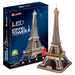 PUZZLE 3D-Eiffel Tower (France) - LED (L091h) MONUMENTS - RESORTS Τεχνολογια - Πληροφορική e-rainbow.gr