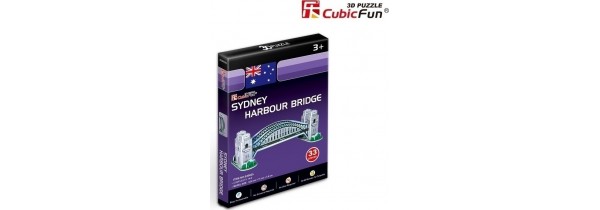 3D PUZZLE CubicFun - Sydney Harbour Bridge (Austraila) - (S3002) MONUMENTS - RESORTS Τεχνολογια - Πληροφορική e-rainbow.gr