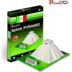 3D PUZZLE CubicFun - Maya Pyramid (Mexico) – (S3011) MONUMENTS - RESORTS Τεχνολογια - Πληροφορική e-rainbow.gr