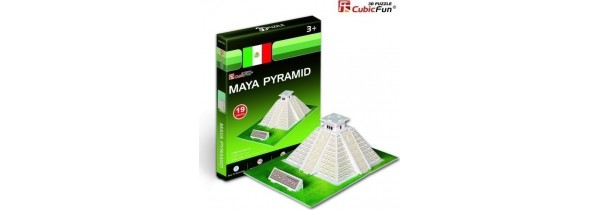 3D PUZZLE CubicFun - Maya Pyramid (Mexico) – (S3011) MONUMENTS - RESORTS Τεχνολογια - Πληροφορική e-rainbow.gr