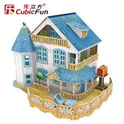 3D PUZZLE CubicFun - Rural Villa Dollhouse LED – (P635h) Παιδικά Τεχνολογια - Πληροφορική e-rainbow.gr