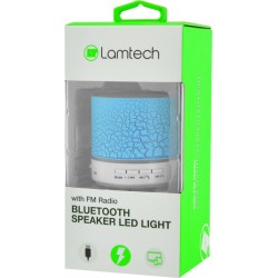LAMTECH BLUETOOTH SPEAKER LED LIGHT WITH FM BLUE - LAM020243 SPEAKERS / Bluetooth Τεχνολογια - Πληροφορική e-rainbow.gr