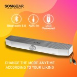 Sonic Gear NEOX 250BT Soundbar RGB Bluetooth 20W White SPEAKERS / Bluetooth Τεχνολογια - Πληροφορική e-rainbow.gr