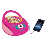 Παιδικό CD player Barbie Lexibook (RCD108BB) PORTABLE RADIO/WORLD RECEIVERS Τεχνολογια - Πληροφορική e-rainbow.gr