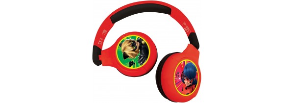 Kids Headphones Over Ear Wireless Bluetooth 5.0 Miraculous Ladybug Lexibook - HPBT010MI HEADPHONE Τεχνολογια - Πληροφορική e-rainbow.gr