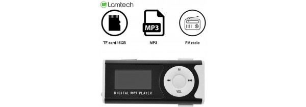 LAMTECH DIGITAL MP3 PLAYER 16GB WITH FM RADIO BLACK - LAM020106 Mp3/Mp4/Ipod Τεχνολογια - Πληροφορική e-rainbow.gr