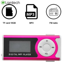 LAMTECH DIGITAL MP3 PLAYER 16GB WITH FM RADIO Pink - LAM020137 Mp3/Mp4/Ipod Τεχνολογια - Πληροφορική e-rainbow.gr