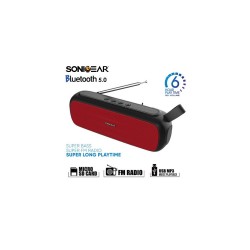 Sonic Gear Super Bass Bluetooth Speaker 5.0 20W FM Radio Red - P8000BR SPEAKERS / Bluetooth Τεχνολογια - Πληροφορική e-rainbow.gr