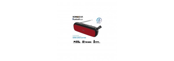 Sonic Gear Super Bass Bluetooth Speaker 5.0 20W FM Radio Red - P8000BR SPEAKERS / Bluetooth Τεχνολογια - Πληροφορική e-rainbow.gr